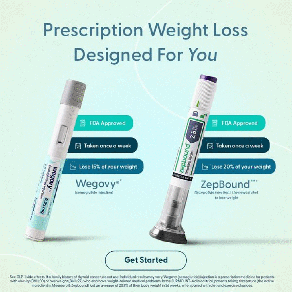 Prescription weight loss designed for you Zepbound Free canva static ad template