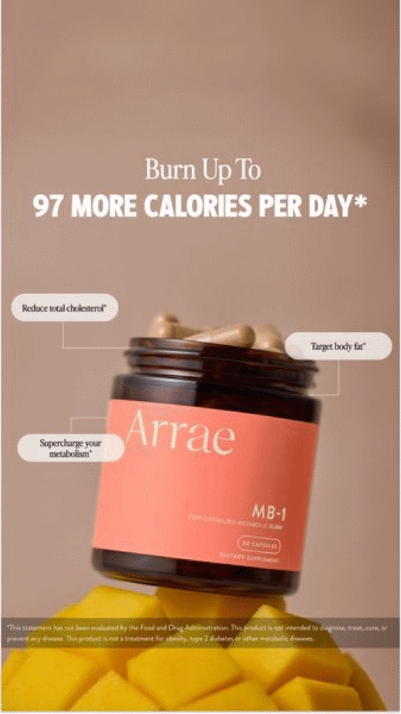 Burn up to 97 more calories per day Arrae Free Static Ad Template