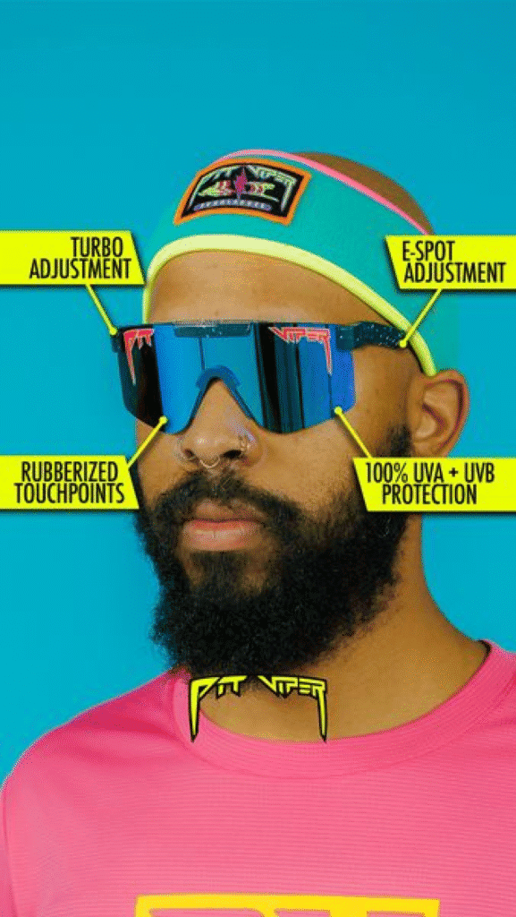 Pit Viper Sunglasses with UVA and UVB Protection Free Static Ad Template